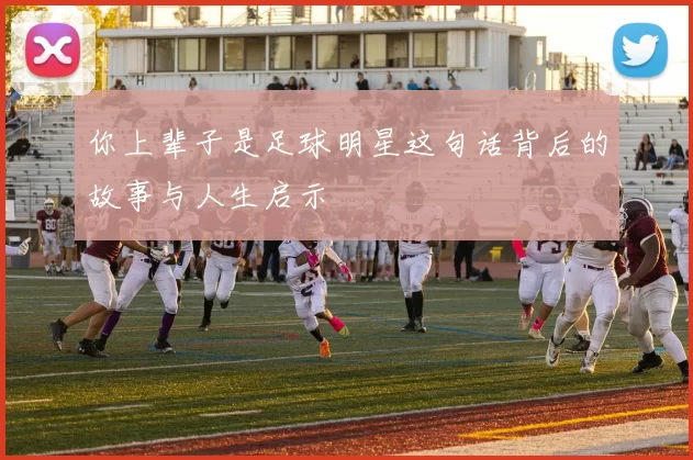 你上辈子是足球明星这句话背后的故事与人生启示