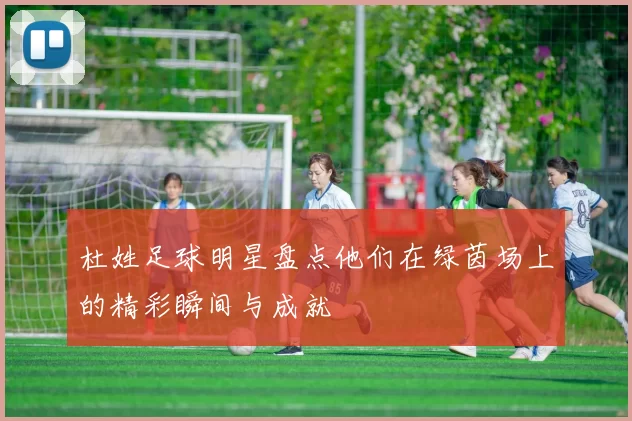 杜姓足球明星盘点他们在绿茵场上的精彩瞬间与成就