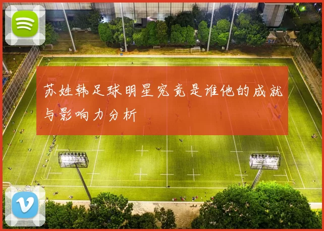 苏姓韩足球明星究竟是谁他的成就与影响力分析